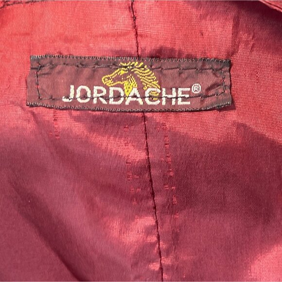 Jordache Vintage Unisex Red Leather Western Country Boho Vest Sz M - Picture 7 of 10